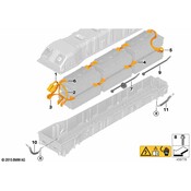 BMW Hv Accumulator Cable Positive - Genuine BMW 61278616716