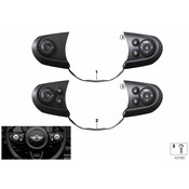 Mini Heated Steering Wheel Switch - Genuine Mini 61316814563