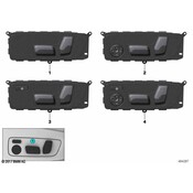 BMW Seat Switch Panel - Genuine BMW 61316826025