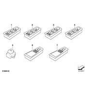BMW Door Window Switch Panel - Genuine BMW 61316943057
