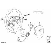BMW Switch Multifunct. Steering Wheel - Genuine BMW 61316965473