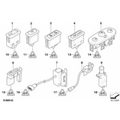 Mini Cooper Door Window Switch - Genuine Mini 61316974301