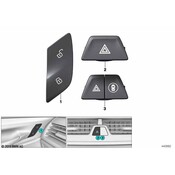 BMW Hazard Warning Switch - Genuine BMW 61316993046