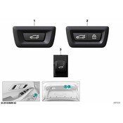 BMW Trunk Lid Release Switch - Genuine BMW 61317948786