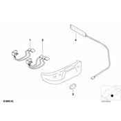 BMW Switch F Longit.-Vertical Adjustm.Left - Genuine BMW 61318413893