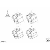 BMW SwitchclusterCent.Console Button Block - Genuine BMW 61319159051