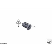 BMW Key Switch Child Safety Lock - Genuine BMW 61319211746