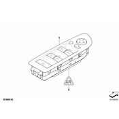 BMW Door Window Switch Panel - Genuine BMW 61319217313