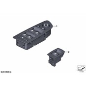 BMW Door Window Switch Panel - Genuine BMW 61319217330