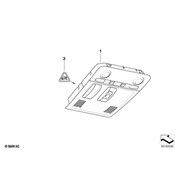 BMW Switch Unit Roof (AlaskaGrey) - Genuine BMW 61319225523