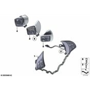 BMW Switch Multifunct. Steering Wheel - Genuine BMW 61319239906