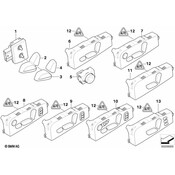 BMW Power Seat Switch - Genuine BMW 61319275063
