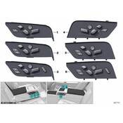 BMW Power Seat Switch - Genuine BMW 61319384526