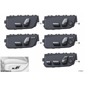 BMW Seat Switch Panel - Genuine BMW 61319384917