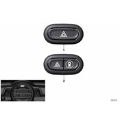 Mini Hazard Warning Switch - Genuine Mini 61319389077