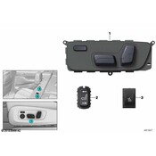 BMW Power Seat Switch - Genuine BMW 61319861513