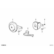 BMW Horn (Hella 500Hz) - Genuine BMW 61331384745
