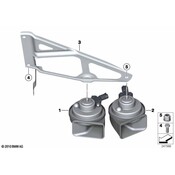BMW Bracket Horn - Genuine BMW 61337838541
