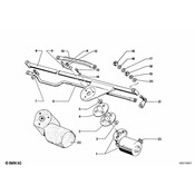 BMW Wipershaft Pivot Right (Kerbkegelverz) - Genuine BMW 61611359189