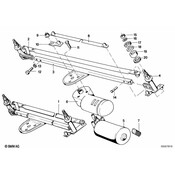 BMW Wiper Motor (Swf) - Genuine BMW 61611366527