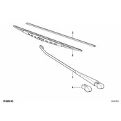 BMW Wiper Arm Right - Genuine BMW 61611370024
