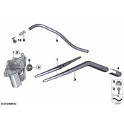 MINI Windshield Wiper Arm - Genuine MINI 61619449921