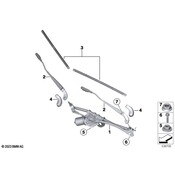 MINI Windshield Wiper Arm - Genuine MINI 61619449964