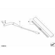 BMW Windshield Wiper Arm - Genuine BMW 61619450004