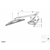 BMW Grommet F Rear Window Wiper Motor - Genuine BMW 61628401823