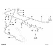 BMW Right Hose - Genuine BMW 61668364446