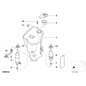 BMW Washer Fluid Reservoir - Genuine BMW 61677110854