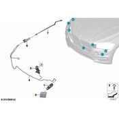 BMW Hose Line Headlight Cleaning System - Genuine BMW 61677327508