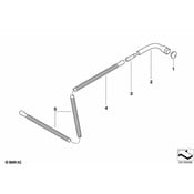 BMW Metal Tube Corrugated (3145 mm) - Genuine BMW 61683413921