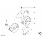 Mini Cooper Tachometer Gauge - Genuine Mini 62116936313