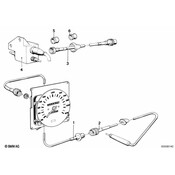 BMW Speedo Cable Upper Part - Genuine BMW 62121369915