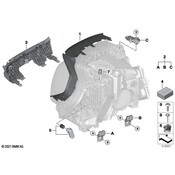 BMW Headlight Bracket - Genuine BMW 63115A0E5E7