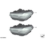 BMW Headlight Assembly - Genuine BMW 63115A0E615