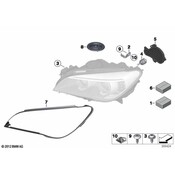 BMW Bracket Headlight Right - Genuine BMW 63117345590