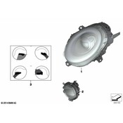 Mini Headlight - Genuine Mini 63117401605