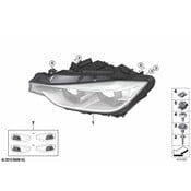 BMW Headlight - Genuine BMW 63117419629