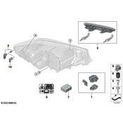 BMW Headlight Bracket - Genuine BMW 63118496142