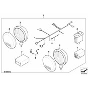 Mini Fog Light Cover - Genuine Mini 63120144065