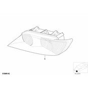 BMW Left Headlight White Turn Indicator - Genuine BMW 63122695021