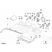 BMW Covering Cap Headlamp Levelling Device - Genuine BMW 63126908409
