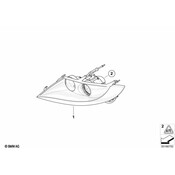 BMW Bi-Xenon Headlight Left - Genuine BMW 63127162727