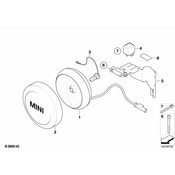MINI Additional Headlight (Chrom) - Genuine MINI 63127239412