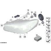 BMW Cover CapRight Vert Hd-Lt Aim Control - Genuine BMW 63127262838