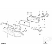 BMW Low Beam Cover - Genuine BMW 63128362436