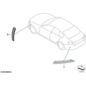 BMW Reflector Panel - Genuine BMW 63145A1D7C7