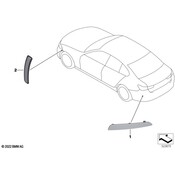BMW Reflector Panel - Genuine BMW 63145A23EB5
